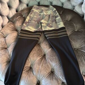 Bombshell Sportswear Camo and Black Leggings